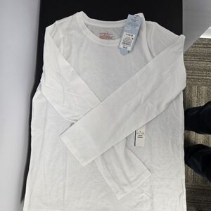 Cat & Jack Girls Crisp White Long Sleeve Shirt